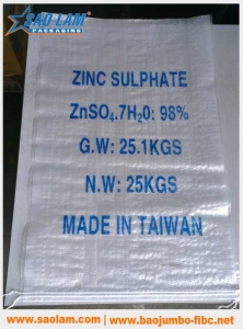 Bao pp dệt trong suốt đựng kẽm