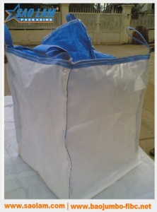 Bao jumbo vuông, nắp ống nạp, đáy bằng